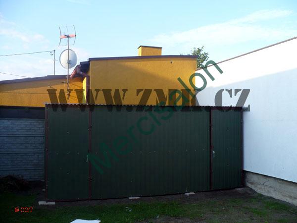 ZMK.Sklad montovaný plechový 3 x 5 m,střecha se sklonem na bok,v barvě RAL