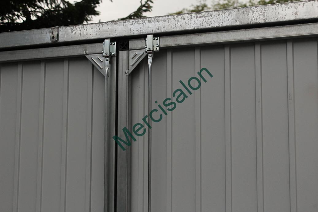 ZMK.Garážová vrata dvoukřídlá,nezateplená š.250 x 200 cm,RAL 1002