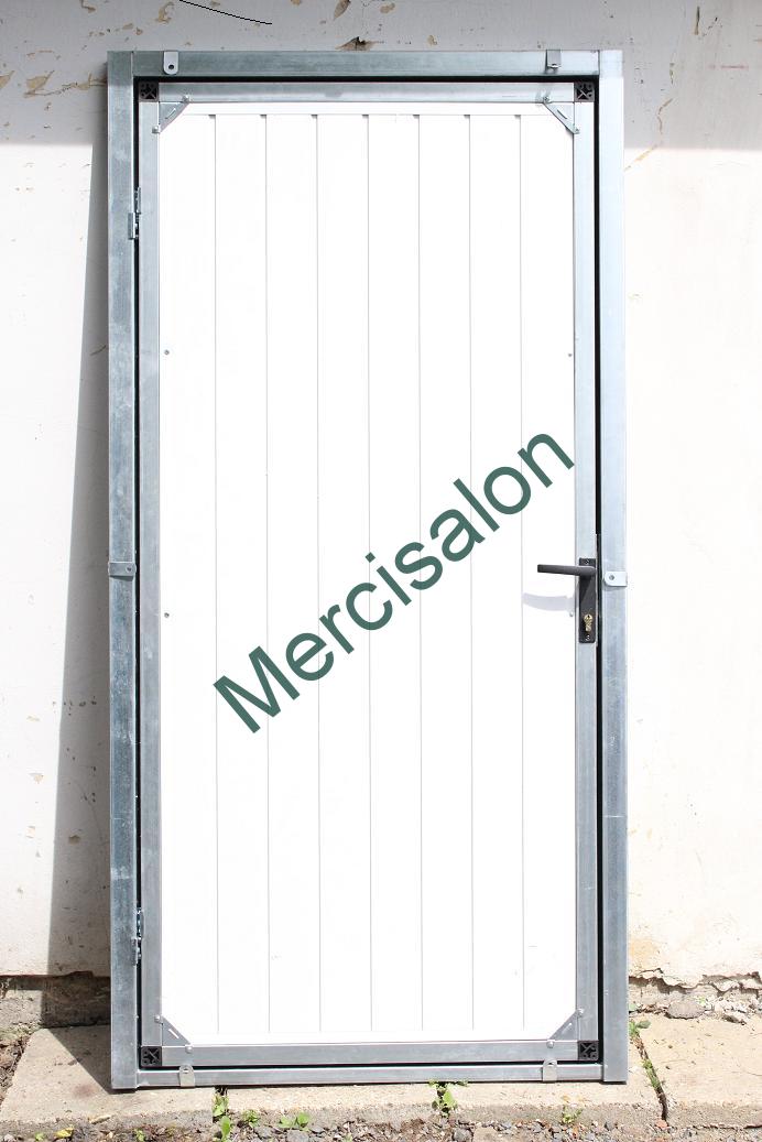 ZMK.Plechové dveře š.100 x 200 cm,RAL 9006,pravé