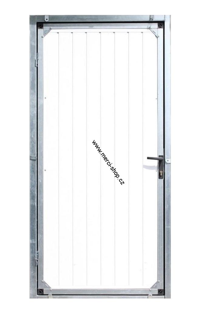 ZMK Plechové dveře VV š.100 x 200 cm,Zl.dub,levé 