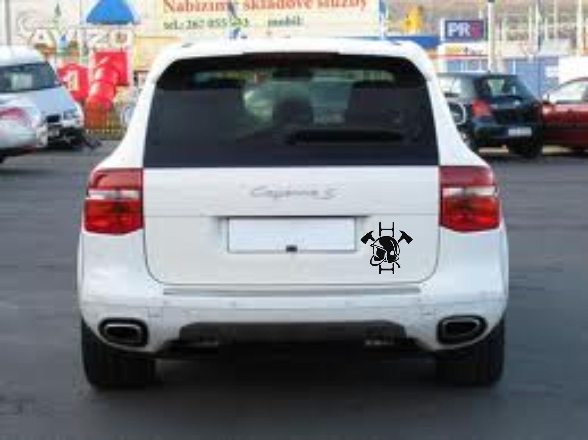 Merci-shop. Samolepka Hasič 1 ( 15 x 15 cm ) 070