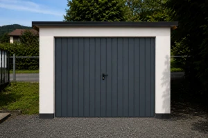 ZMK.Garážová vrata dvoukřídlá zateplená š.220 x v.200 cm RAL 7016 MAT