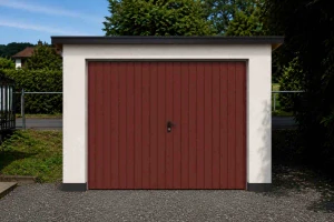 ZMK.Garážová vrata dvoukřídlá NEZATEPLENÁ š.230 x v.200 cm,RAL 3009 MAT