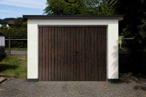 ZMK.Garážová vrata dvoukřídlá,zateplená š.230 x v. 200 cm,ořech