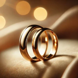 Fotoobraz na desce Kapa - Snubní prsteny -