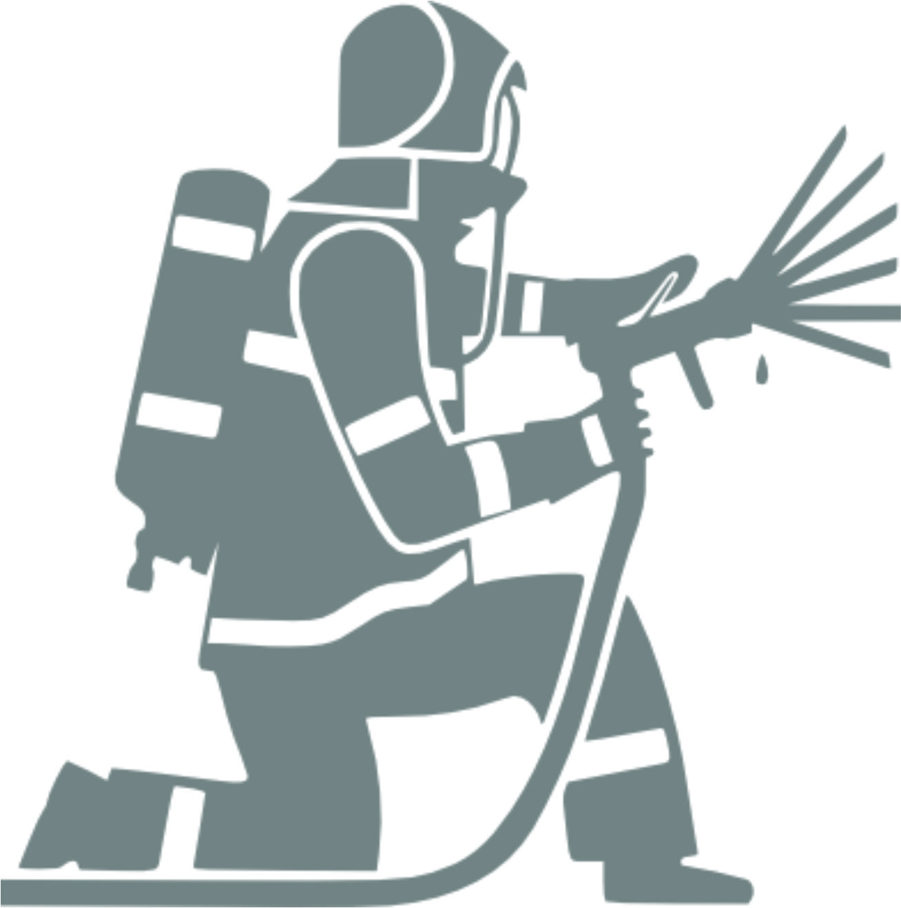 Merci-shop. Samolepka hasič 2 ( 12 cm x 12 cm ) 070