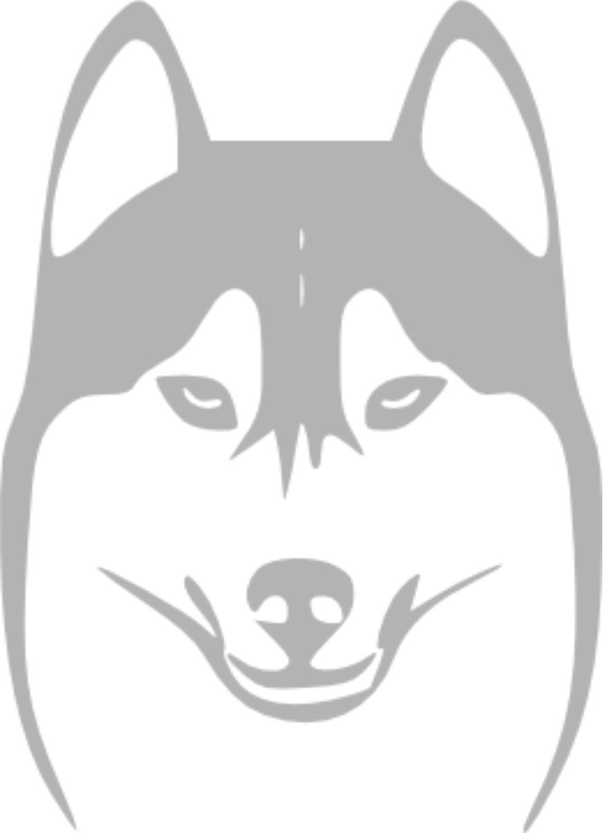 Merci-shop. Samolepky na auto Sibiřský husky ( 10 x 15 cm )
