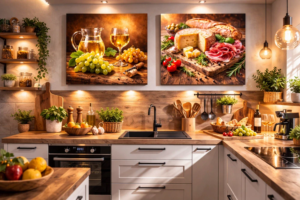 Fotoobraz-Bílé víno 29 x29 cm 