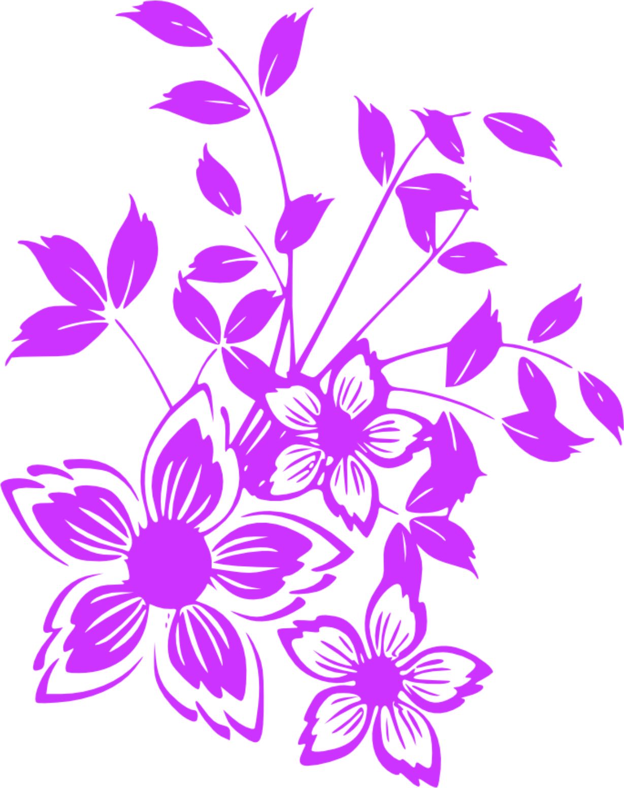 Marcela Krajčíková -Samolepka na zeď Květy 4 ( 60 x 75 cm ) 