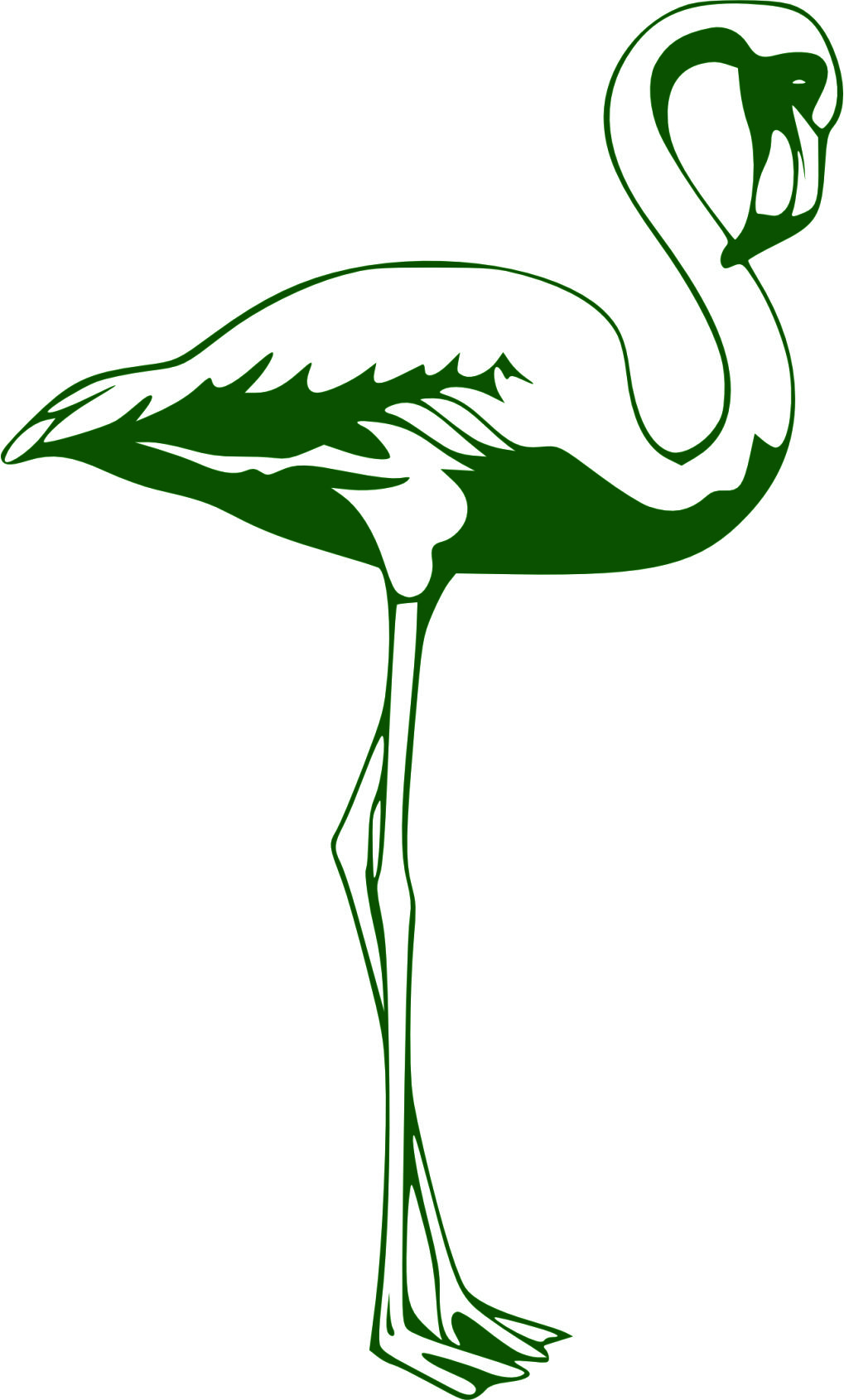 Merci-shop.Samolepka na zeď.Plameňák ( 59 x 100 cm ) 070