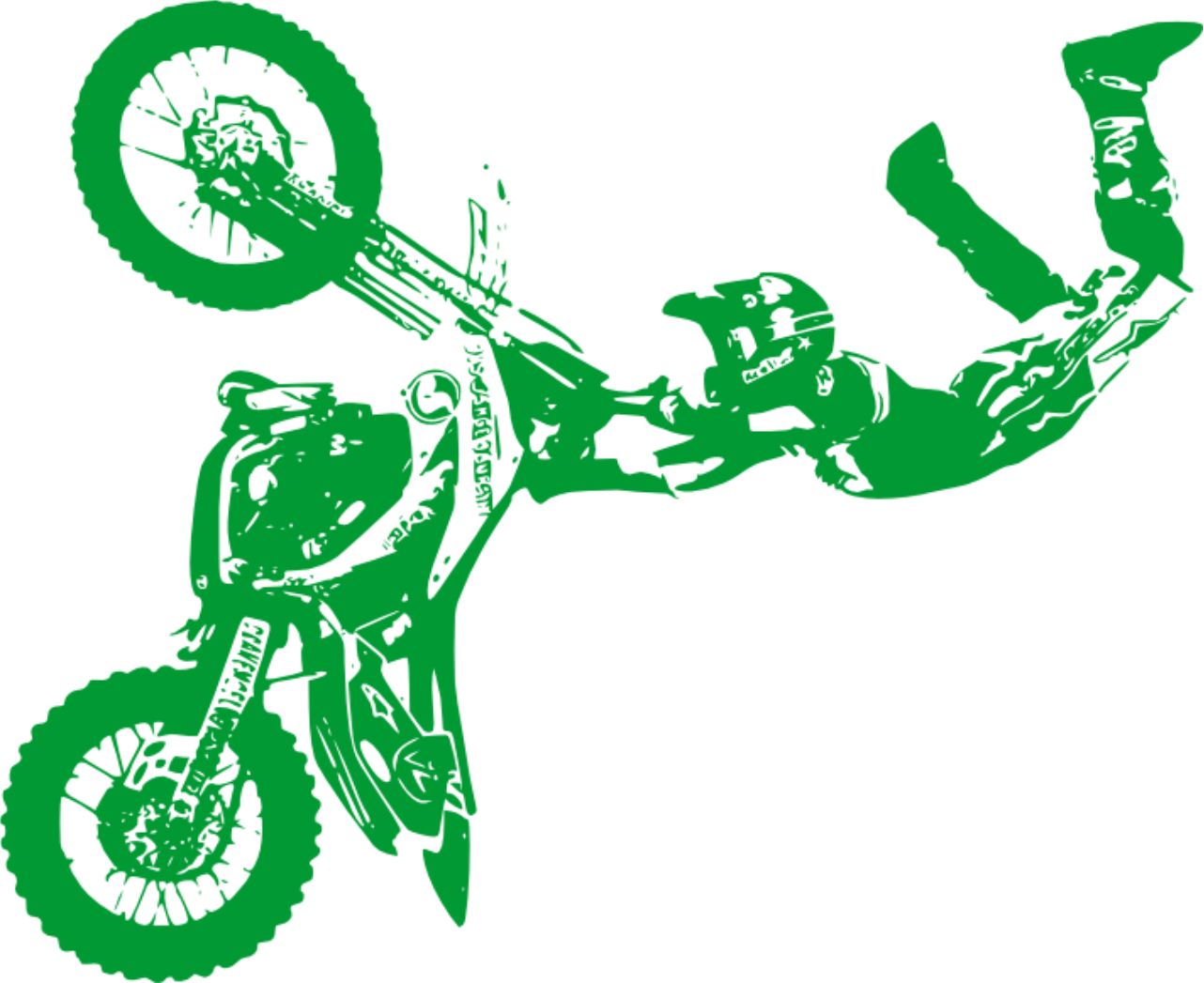 Merci-shop. Samolepka na zeď - Motorka motokros 55 ( 73 x 60 cm ) 070