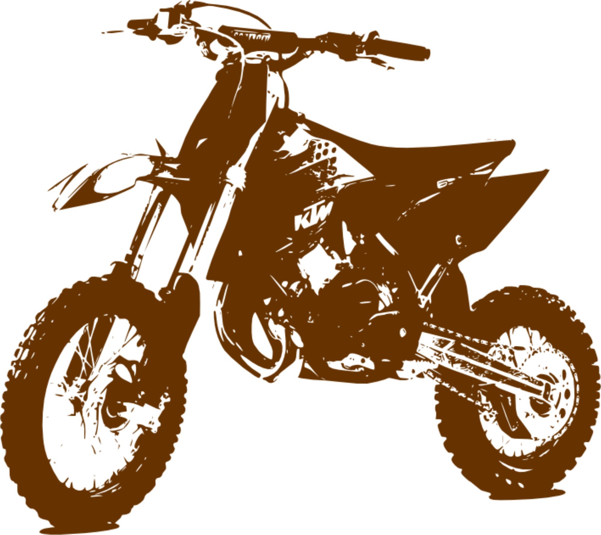 Merci-shop. Samolepka na zeď motorka KTM (60 x 53 cm)