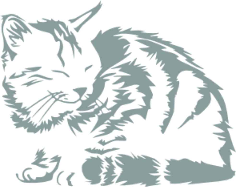 Merci-shop. Samolepka kočka A 30 cm x 24 cm 083