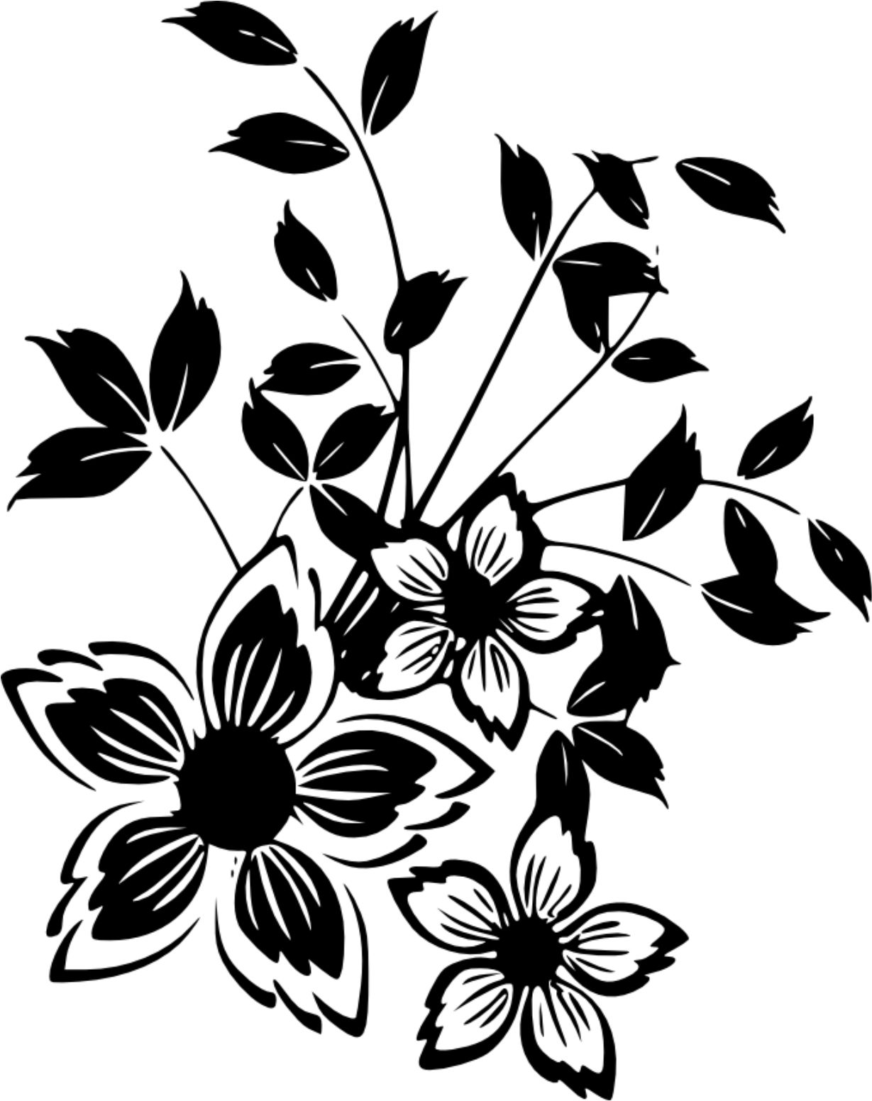 Marcela Krajčíková -Samolepka na zeď Květy 4 ( 60 x 75 cm ) 