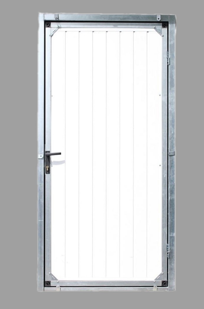 ZMK Plechové dveře š.80 x 200 cm,RAL 9010,levé