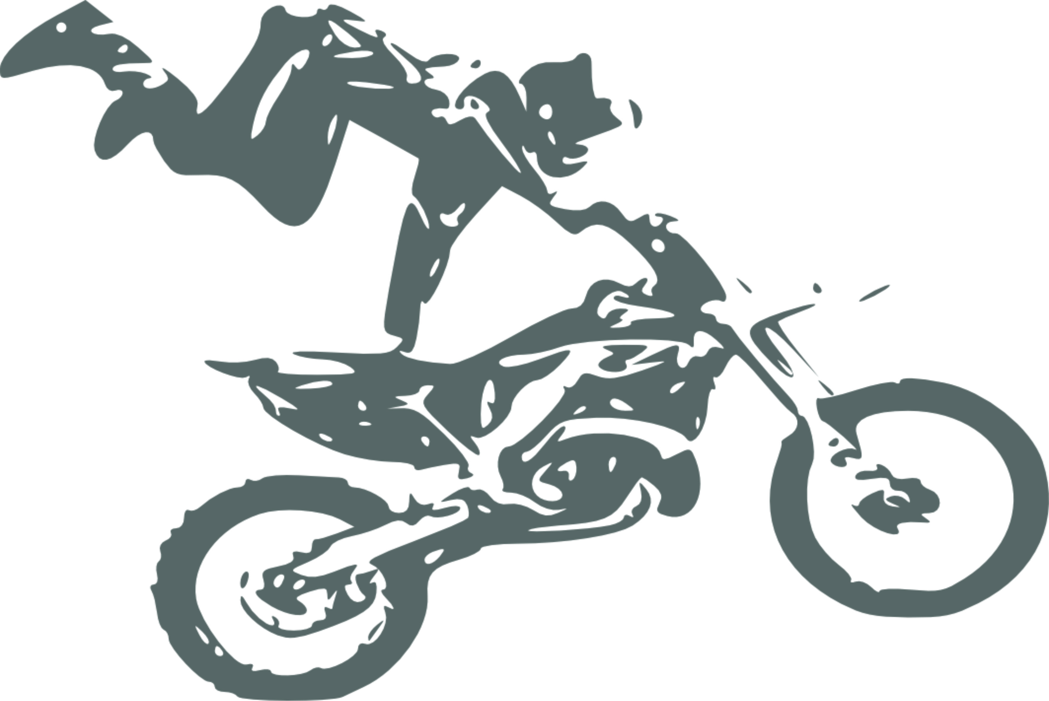 Samolepka motorka motokros ,free style 7 ( 89 x 60 cm ) Merci-shop