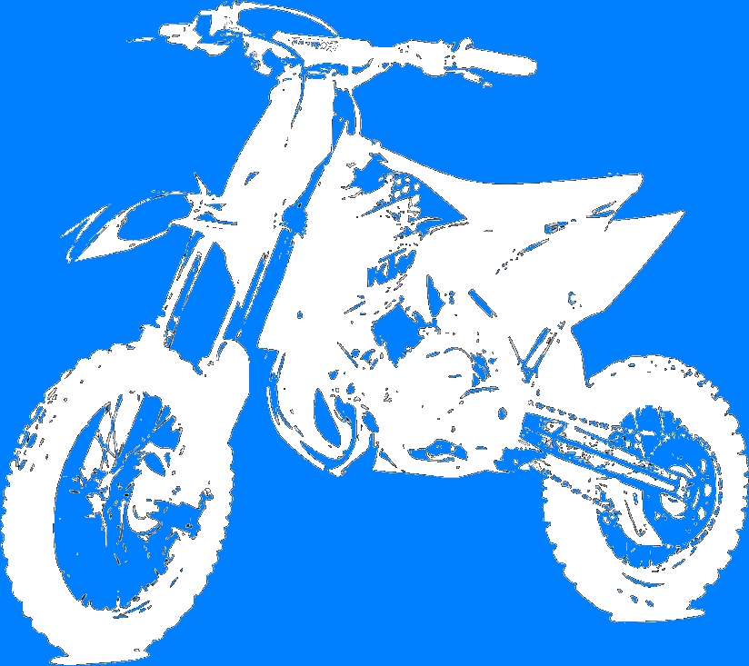 Merci-shop. Samolepka na zeď motorka KTM (60 x 53 cm)