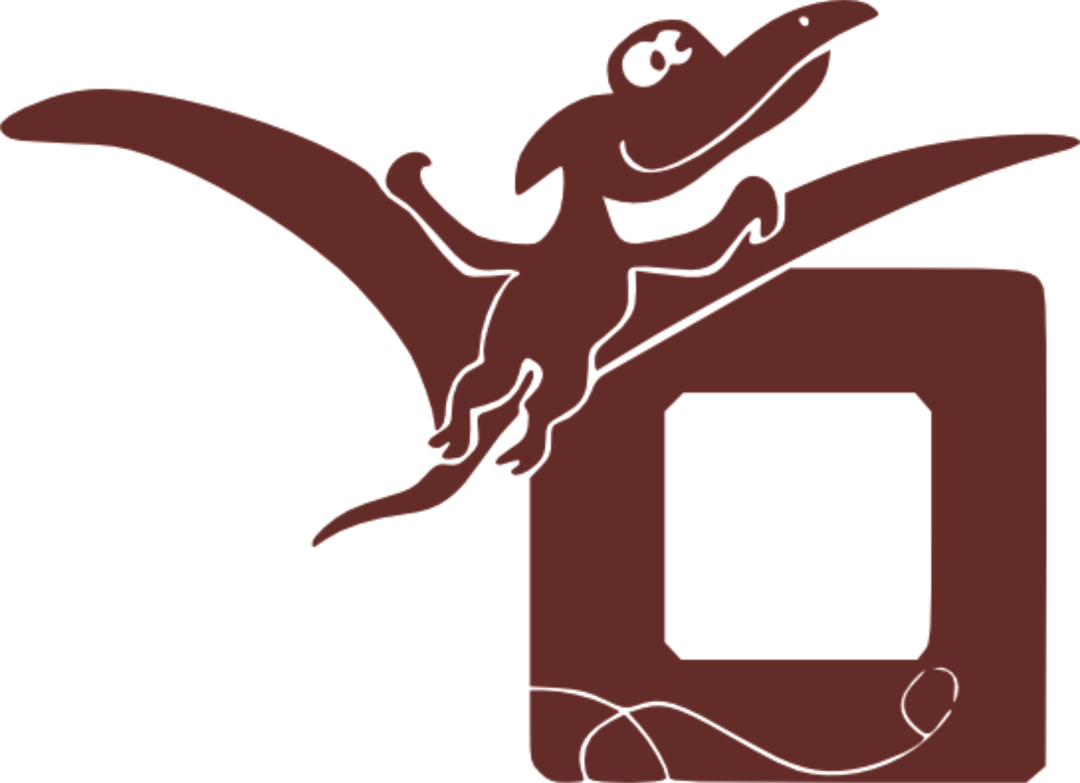 Merci-shop. Samolepka na zeď, vypínač. Vzor 4 Pterodactylus 28 x 21 cm 045